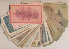 56db-os vegyes, magyar pengő bankjegy tétel T:vegyes