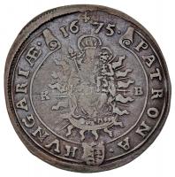 1675KB XVKr Ag "I. Lipót" Körmöcbánya (6.08g) T:2,2-
Hungary 1675KB 15 Kreuzer Ag "Le...