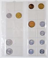 Románia / Vegyes fémpénz gyűjtemény berakólapokon T:vegyes Romania / Mixed coin collection in sheets C:mixed