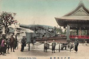 Kobe, Minatogawa Shrine, cannon (EK)