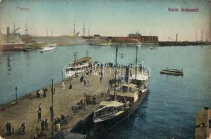 Fiume, Molo Adamich, steamships