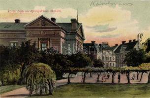 Károlyváros, Karlovac; Zorin dom sa djevojackom skolom / girl school