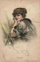 The flirt, Reinthal & Newman N.Y. Water Color series No. 345. s: Clarence F. Underwood (fa)