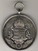 Cca 1885. "Tisza Vidéki Vasút Társaság" alpakka emlékérem T:2