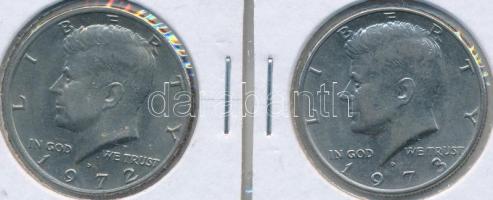 Amerikai Egyesült Államok 1972D-1973D 1/2$ "Kennedy" (2x) T:1-,2
USA 1972D-1973D 1/2 Dolla...
