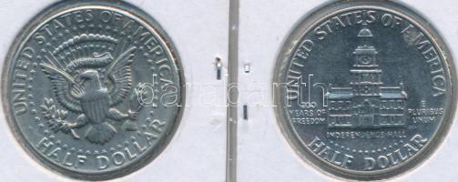 Amerikai Egyesült Államok 1971D-1976D 1/2$ "Kennedy" (2x) T:1-,2 USA 1971D-1976D 1/2 Dollar "Kennedy" (2x) C:AU,XF Krause KM# 202b, KM# 205