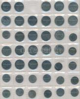 Német 3. Birodalom 1940-1944. 1pf (21x) + 1940-1943. 5pf (20x) + 1940-1944. 10pf (24x) berakólapokon T:vegyes German Third Reich 1940-1944. 1 Pfennig (21x) + 1940-1943. 5 Pfennig (20x) + 1940-1944. 10 Pfennig (24x) on sheet C:mixed