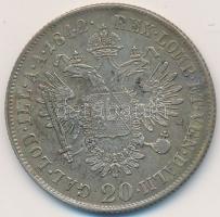 Ausztria 1842A 20Kr Ag T:2- Austria 1842A 20 Kreuzer Ag C:VF
