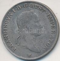 1835E 20Kr Ag "II. Ferenc" T:3 Unger III: 1381.b, Huszár: 1983.