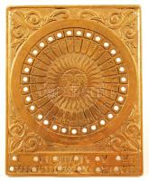 Réz öröknaptár, jelölő pöcök hiányzik, m:13 cm