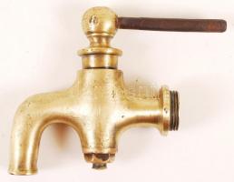 Antik réz csap, 13×13 cm