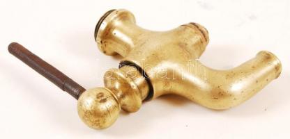 Antik réz csap, 13×13 cm