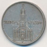 Német 3. Birodalom 1934G 2M Ag "Garnisonkirche" T:2 German Third Reich 1934G 2 Mark Ag &qu...