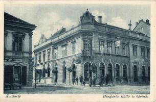 Keszthely, Hungária szálló és kávéház, üzlet