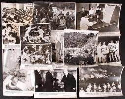 cca 1950-1970 10 db MTI fotó, feliratozva, 27x18 cm