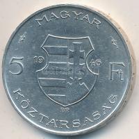 1946. 5Ft Ag "vastag Kossuth" T:2