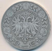 Ausztria 1900. 5K Ag T:3 Austria 1900. 5 Corona Ag C:F