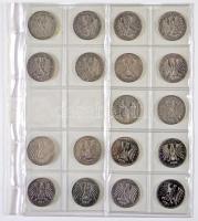 NSZK 1975-1993. 5M (38xklf) albumba rendezve T:vegyes GFR 1975-1993. 5 Mark (38xdiff) in collectors album C:mixed