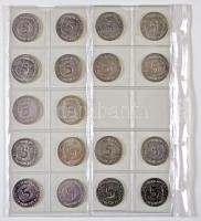 NSZK 1975-1993. 5M (38xklf) albumba rendezve T:vegyes
GFR 1975-1993. 5 Mark (38xdiff) in collectors ...