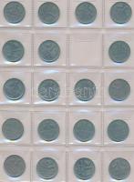 NSZK 1950-1983. 1M (77x) + 1978-1987. 2M (17x) berakólapokon T:vegyes GFR 1950-1983. 1 Mark (77x) + 1978-1987. 2 Mark (17x) on sheet C:mixed