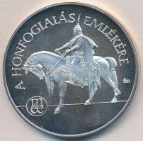 Fritz Mihály (1947-) 1996. "MÉE Budapest - A honfoglalás emlékére" Ag emlékérem (36,24g/0.925/42,5mm) T:PP Csak 200 db! Adamo BP44
