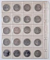 NSZK ~1950-1990. Vegyes fémpénz gyűjtemény berakólapokon T:vegyes
GFR ~19850-1990. Mixed coin collec...