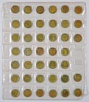 NSZK ~1950-1990. Vegyes fémpénz gyűjtemény berakólapokon T:vegyes
GFR ~19850-1990. Mixed coin collec...