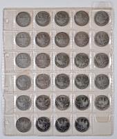 NSZK ~1950-1990. Vegyes fémpénz gyűjtemény berakólapokon T:vegyes
GFR ~19850-1990. Mixed coin collec...