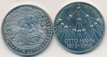 NSZK 1979G 5M "Otto Hahn születésének 100. évfordulója" + 1983G 5M "Luther Márton szü...