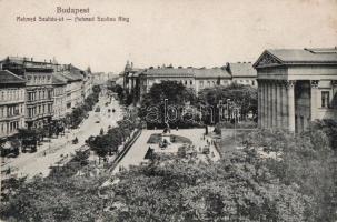 Budapest VIII. Múzeum körút (Mehmed szultán út) Nemzeti Múzeum, villamos