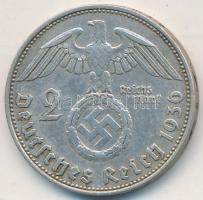 Német 3. Birodalom 1936D 2M Ag "Hindenburg" T:2- German Third Reich 1936D 2 Mark Ag "Hindenburg" C:VF