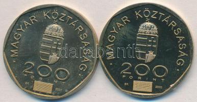 2000. 200Ft "Millenium" (2x) T:BU