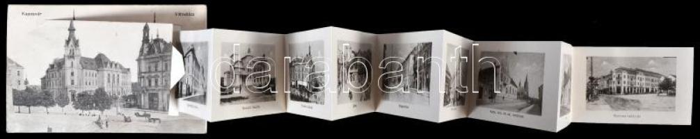 Kaposvár, városháza, leporellocard, Szabó Lipót (Rb)