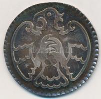 Papp László (1947-) 1988. "Emlékérem első királyunk Szent István halálának 950. évfordulójára a Szent Jobb országjárásának emlékére 1038-1988 - Turul" patinázott Ag emlékérem dísztokban, sorszámozott tanúsítvánnyal (28,6g/0.935/47mm) T:PP