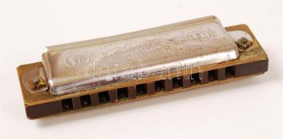 1937 M. Hohner Piccolo szájharmonika, eredeti dobozában, 8x2,5 cm
