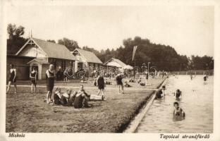 Miskolc, Tapolcai strandfürdő, fürdőzők