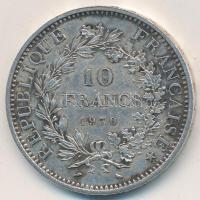 Franciaország 1970. 10Fr Ag "Herkules csoport" T:2 France 1970. 10 Francs Ag "Hercules group" C:XF Krause KM#932