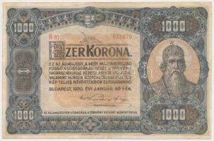 1920. 1000K "Orell Füssli Zürich" T:III