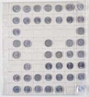 Vegyes magyar forint, fillér gyűjtemény 26db berakólapon T:vegyes