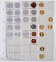 Vegyes magyar forint, fillér gyűjtemény 26db berakólapon T:vegyes