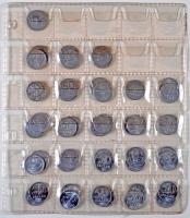 Vegyes magyar forint, fillér gyűjtemény 26db berakólapon T:vegyes