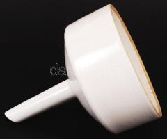 Jelzett patika tölcsér, fehér mázas, hibátlan, d:20 cm, m:26 cm