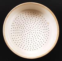 Jelzett patika tölcsér, fehér mázas, hibátlan, d:20 cm, m:26 cm