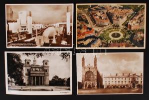 kb 210 db vegyes európai és tengerentúli városképes lap, gyarmati kiállítások / around 210 mixed tow...