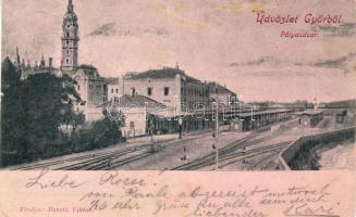 1898 Győr Bahnhof