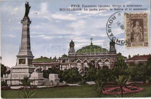 Ruse, Roustchouk; public garden, theatre, monument
