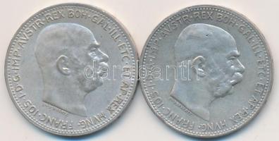 Ausztria 1915. 1K Ag (2x) T:2,2-
Austria 1915. 1 Corona Ag (2x) C:XF,VF