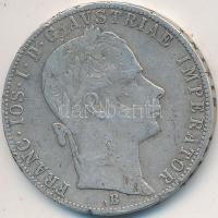 1860B 1Fl Ag "Ferenc József" T:3