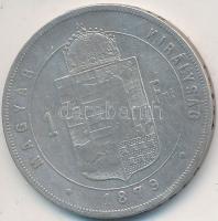 1879KB 1Ft Ag "Középcímer" T:3
Adamo M15