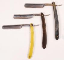 3 db Solingen pengéjű borotvakés, 2 eredeti tokjában / Vintage razors with Solingen blade
